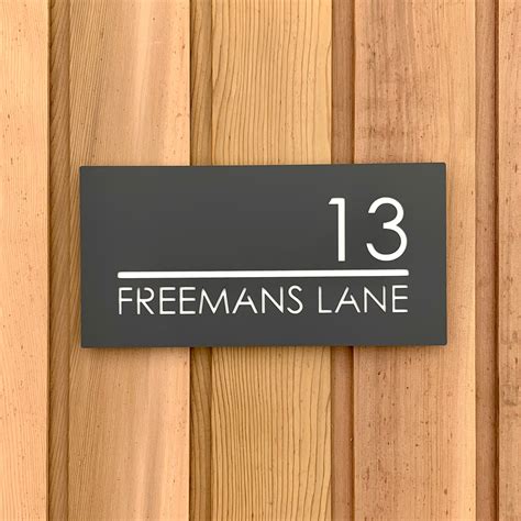 modern house number signs